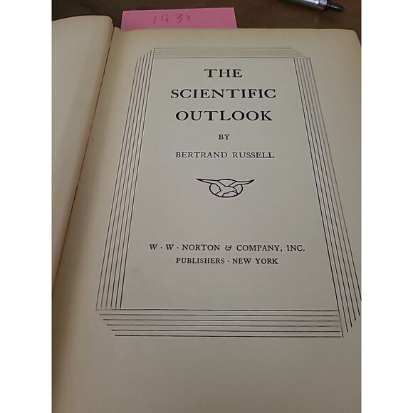 THE SCIENTIFIC OUTLOOK by BERTRAND RUSSELL 1st ed..1931 - Picture 6 of 7